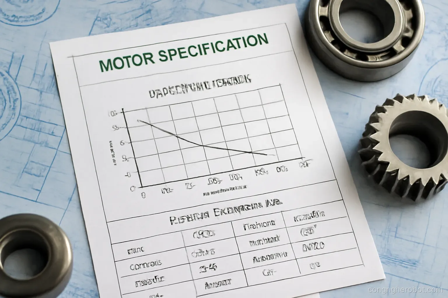 Torque và RPM của động cơ robot: Cách đọc spec sheet và tính toán tải thực tế